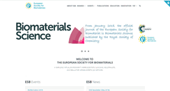 Desktop Screenshot of esbiomaterials.eu