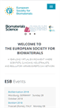 Mobile Screenshot of esbiomaterials.eu